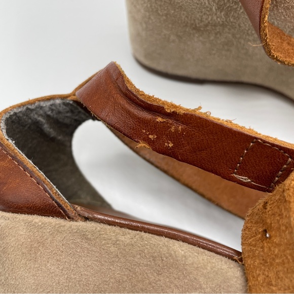 J. Crew Suede Platform Sandals Size 7 - Picture 4 of 5